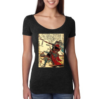 Samurai Warrior Poster Martial Arts Face Mask Gift Women's Triblend Scoop T-shirt | Artistshot