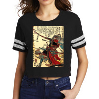 Samurai Warrior Poster Martial Arts Face Mask Gift Scorecard Crop Tee | Artistshot