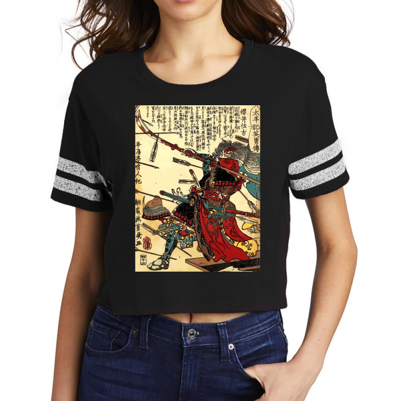 Samurai Warrior Poster Martial Arts Face Mask Gift Scorecard Crop Tee by IsabelSchmitt | Artistshot