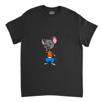 Cute Anthropomorphic Human-like Cartoon Character Mouse In Clothes Classic T-shirt | Artistshot