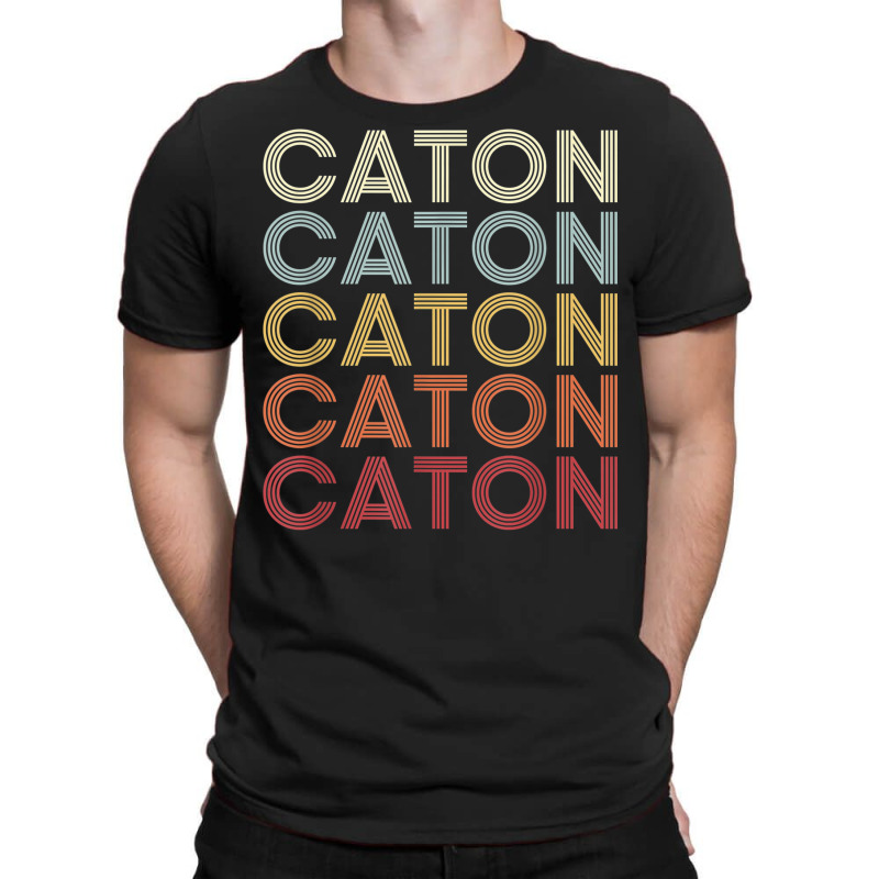 Caton New York Caton Ny Retro Vintage Text T-Shirt by Garnet | Artistshot