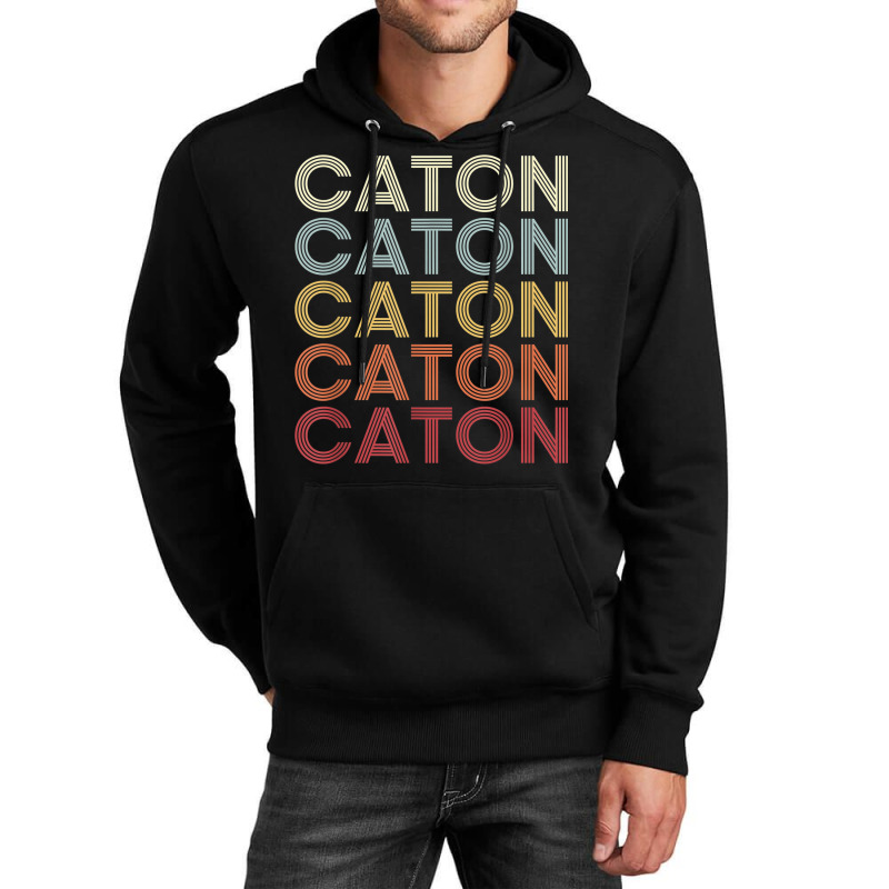 Caton New York Caton Ny Retro Vintage Text Unisex Hoodie by Garnet | Artistshot