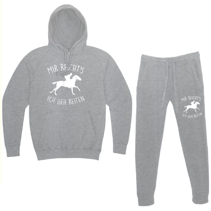 Mir Reichts Geh Riding Horse Rider Horse Owners Riding Stable Hoodie & Jogger Set | Artistshot