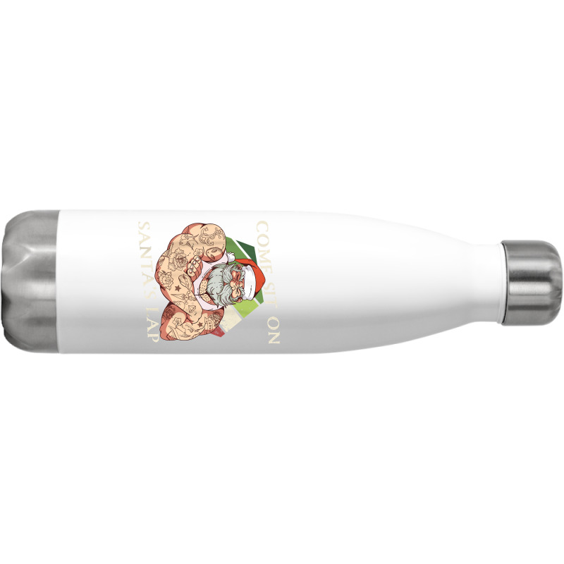 Come Sit On Santa's Lap Funny Santa Claus Christmas Beard Stainless Steel Water Bottle | Artistshot