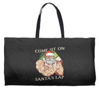 Come Sit On Santa's Lap Funny Santa Claus Christmas Beard Weekender Totes | Artistshot