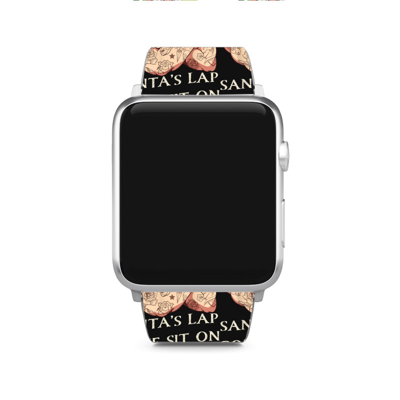 Come Sit On Santa's Lap Funny Santa Claus Christmas Beard Apple Watch Band | Artistshot