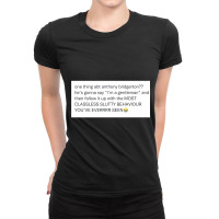 Anthony Bridgerton  Slutty Gentleman Ladies Fitted T-shirt | Artistshot