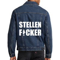 Stellenficker Fishing Carp Fishing Gift Men Denim Jacket | Artistshot