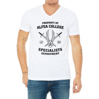 Property Of Alfea College Specialists Department V-neck Tee | Artistshot