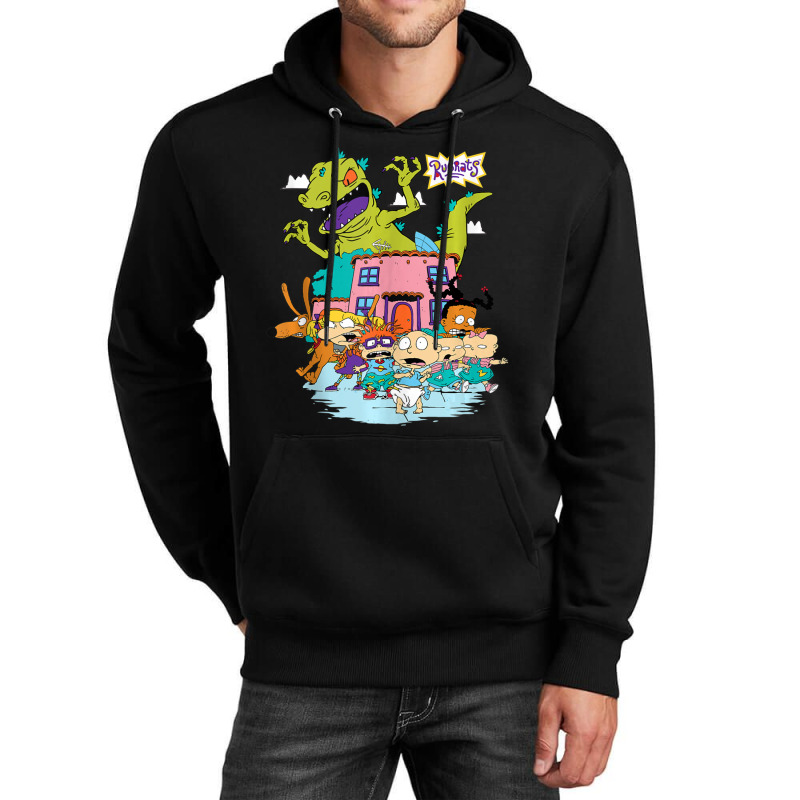 Rugrats Running Away From Reptar Unisex Hoodie by cm-arts | Artistshot