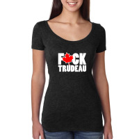 Fuck Trudeau Women's Triblend Scoop T-shirt | Artistshot