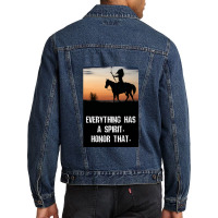 Native American Wisdom Men Denim Jacket | Artistshot