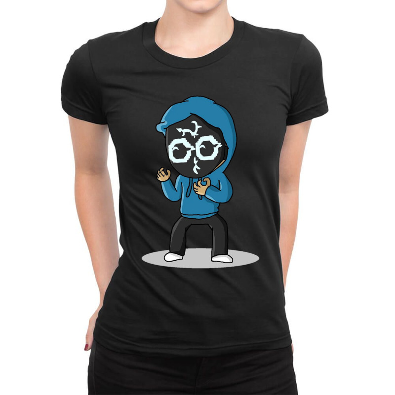 Cool Mask Boy Ladies Fitted T-Shirt by cm-arts | Artistshot