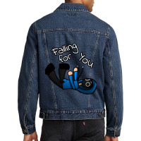 Falling For You Boy With Uke With Hypnic Jerk Men Denim Jacket | Artistshot