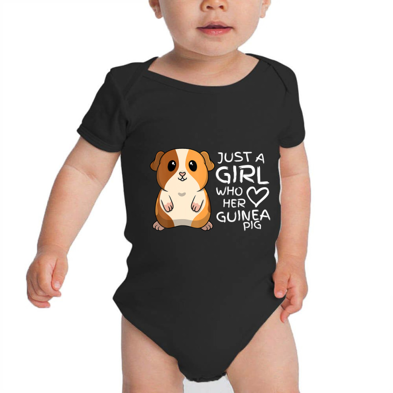 Just A Girl Who Loves Her Cute Fluffy Guinea Pig Pet Baby Bodysuit | Artistshot