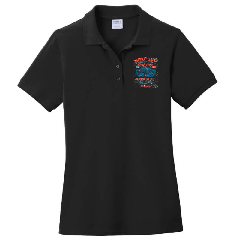 Roadway Legend - Classic Vehicle Ladies Polo Shirt by BrettHaralson | Artistshot