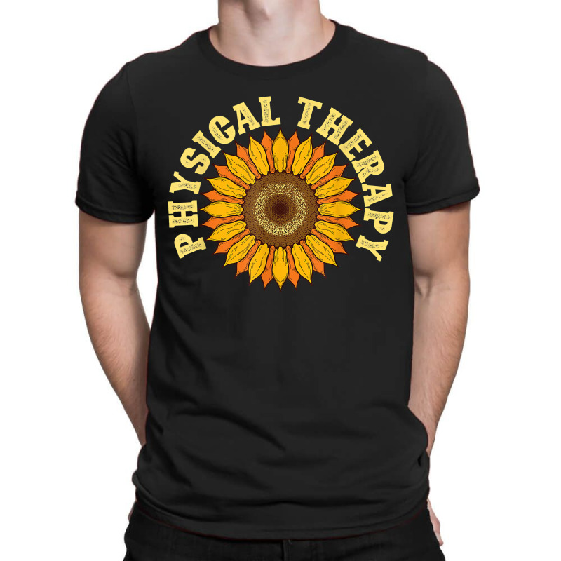 Yellow Flower Sunflower Hippie Pt Therapist Physical Therapy T-shirt | Artistshot