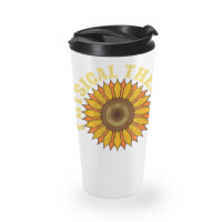 Yellow Flower Sunflower Hippie Pt Therapist Physical Therapy Travel Mug | Artistshot