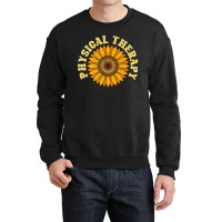 Yellow Flower Sunflower Hippie Pt Therapist Physical Therapy Crewneck Sweatshirt | Artistshot