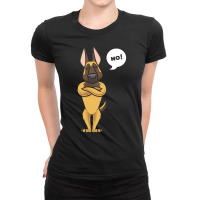 Shepherd Dog T  Shirt Stubborn Malinois Dog Belgian Shepherd Dog T  Sh Ladies Fitted T-shirt | Artistshot