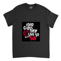 White And Black Font Classic T-shirt | Artistshot