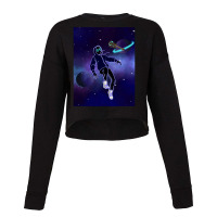 Uke Animation Cropped Sweater | Artistshot