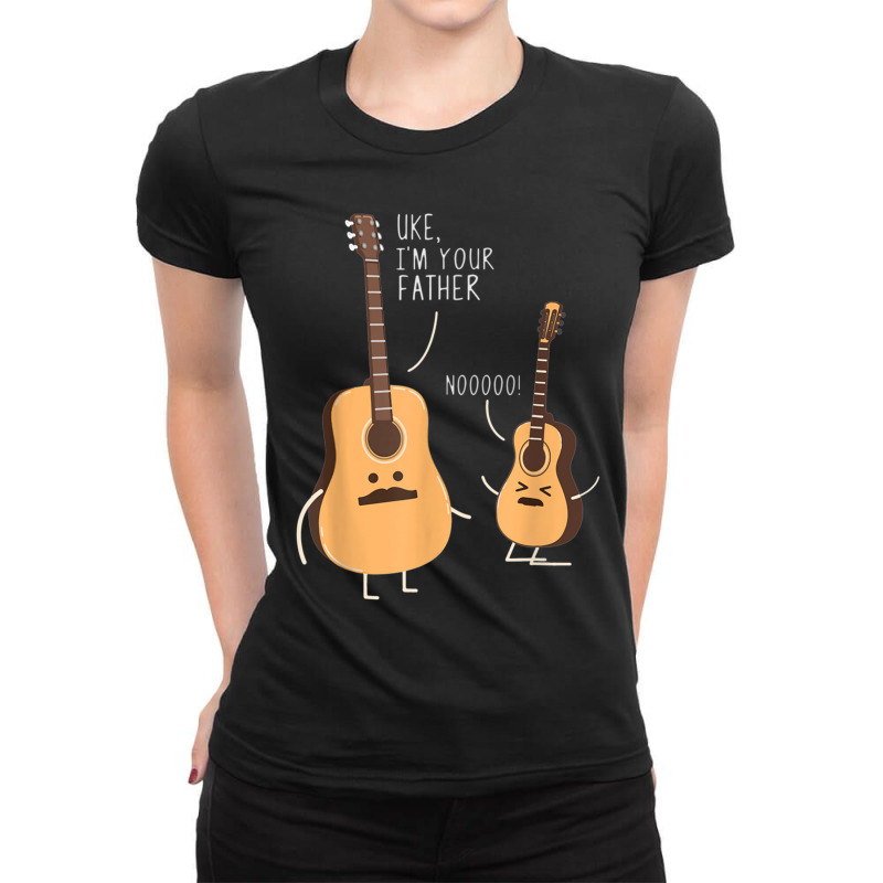 Uke I_m Your Father, Guitar Said Funny Gift For Men Women Ladies Fitted T-Shirt by cm-arts | Artistshot