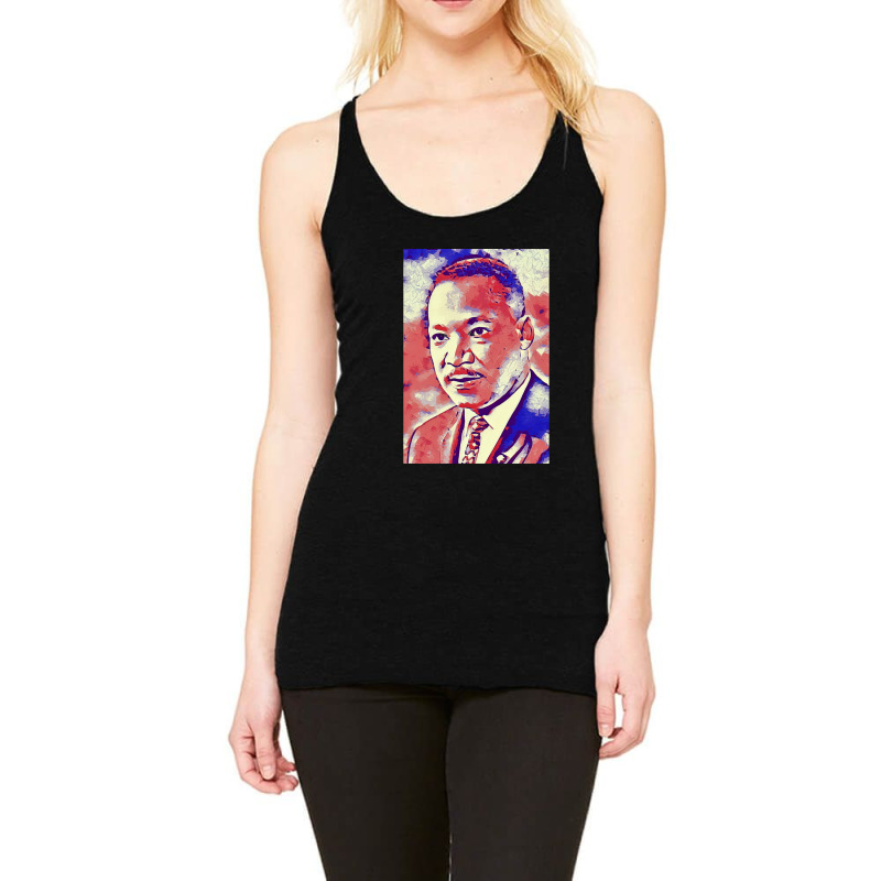 Portrait Of Martin Luther King Jr. Racerback Tank by JolenePender | Artistshot