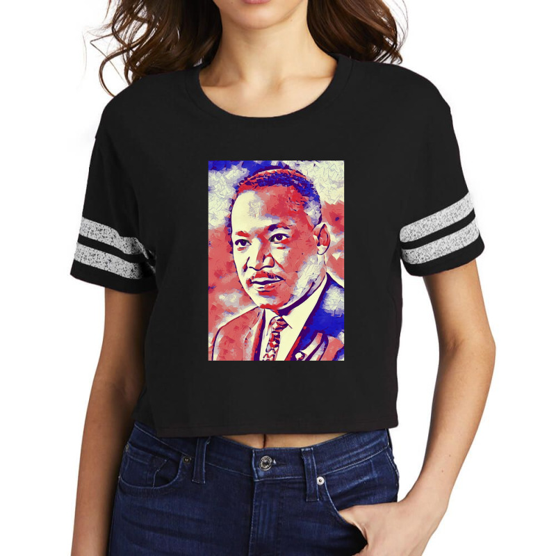 Portrait Of Martin Luther King Jr. Scorecard Crop Tee by JolenePender | Artistshot