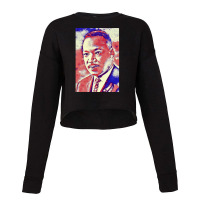 Portrait Of Martin Luther King Jr. Cropped Sweater | Artistshot