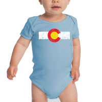 Vintage Colorado Flag Baby Bodysuit | Artistshot