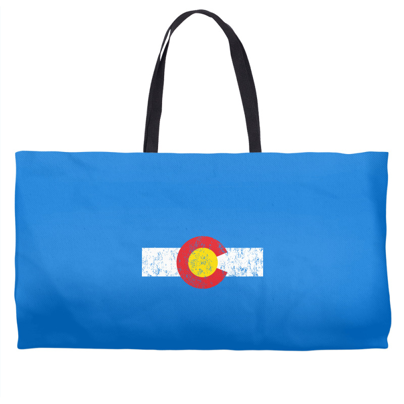 Vintage Colorado Flag Weekender Totes | Artistshot