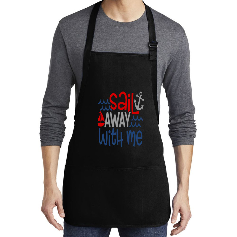 Sail Away With Me Medium-length Apron | Artistshot