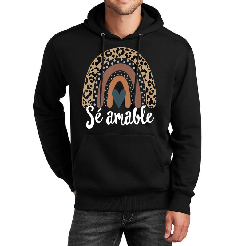 S?? Amable Spanish Bilingual Teacher Be Kind Boho Rainbow Unisex Hoodie by cm-arts | Artistshot