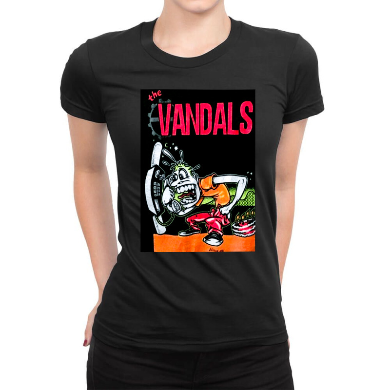 The Vandals, The Vandals Art, The Vandals Painting, The Vandals Vintag Ladies Fitted T-Shirt by cm-arts | Artistshot