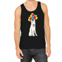 White Shepherd T  Shirt White Swiss Shepherd With Ballons Gift T  Shir Tank Top | Artistshot