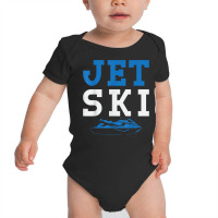 Jet Ski Lettering Jetski Rider Pwc Water Scooter Baby Bodysuit | Artistshot