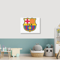 Fc #barcelona Landscape Canvas Print | Artistshot