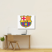 Fc #barcelona Landscape Canvas Print | Artistshot