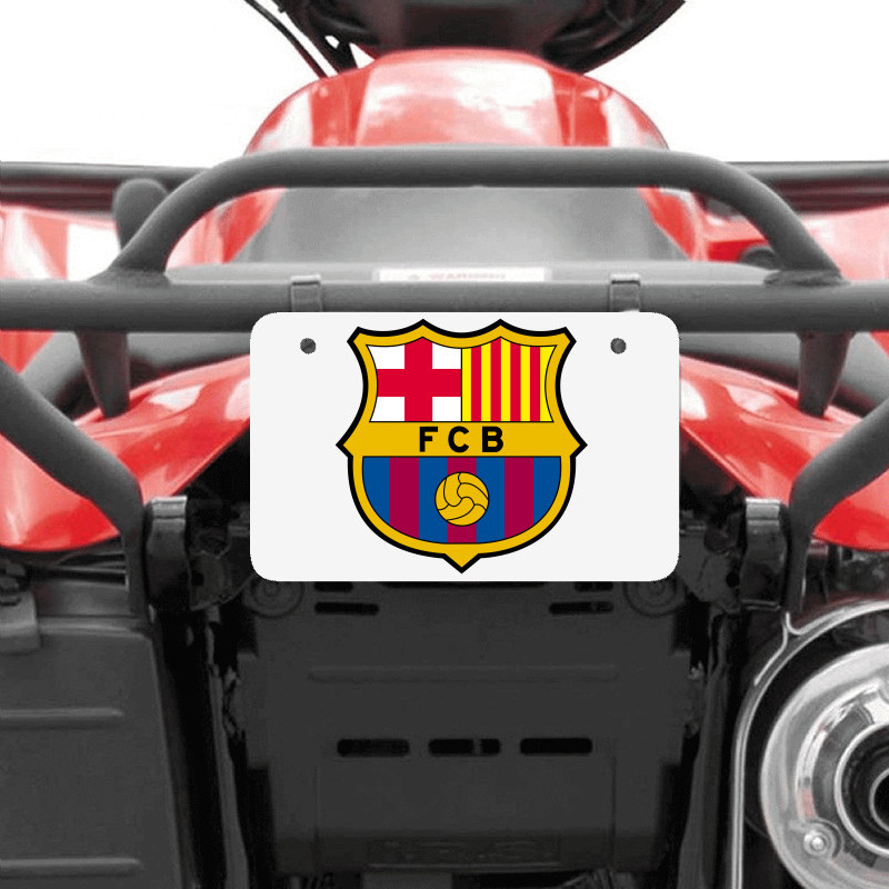 Fc #barcelona Atv License Plate | Artistshot