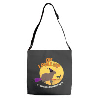 Ok I Pull Up At The Halloween Party Halloween Capybara Adjustable Strap Totes | Artistshot