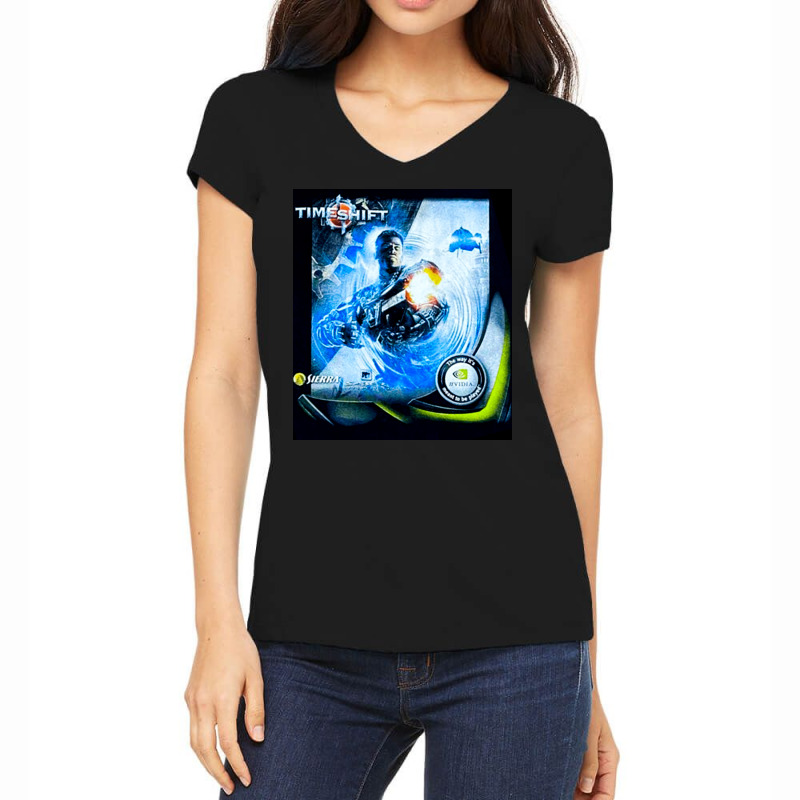 Time Shift Force, The Time Shift Force, Time Shift Force Art, Time Shi Women's V-Neck T-Shirt by cm-arts | Artistshot