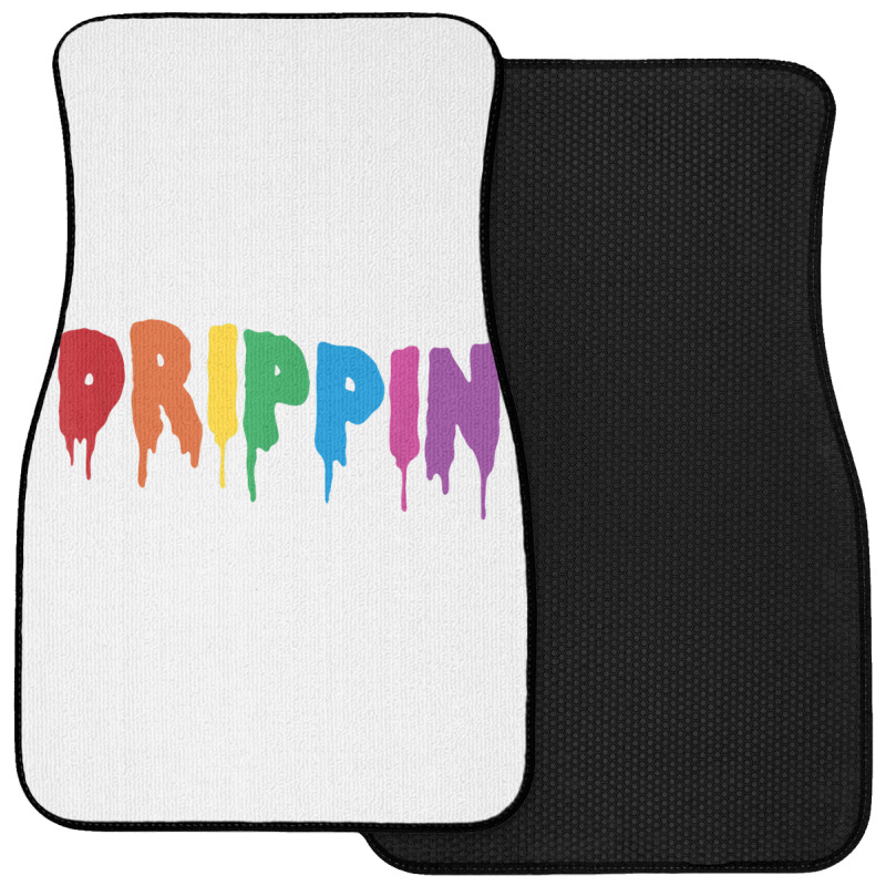 Drippin Colorful Rainbow Hip Hop Lovers Dripping Sauce T Shirt Front Car Mat | Artistshot