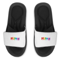 Drippin Colorful Rainbow Hip Hop Lovers Dripping Sauce T Shirt Slide Sandal | Artistshot