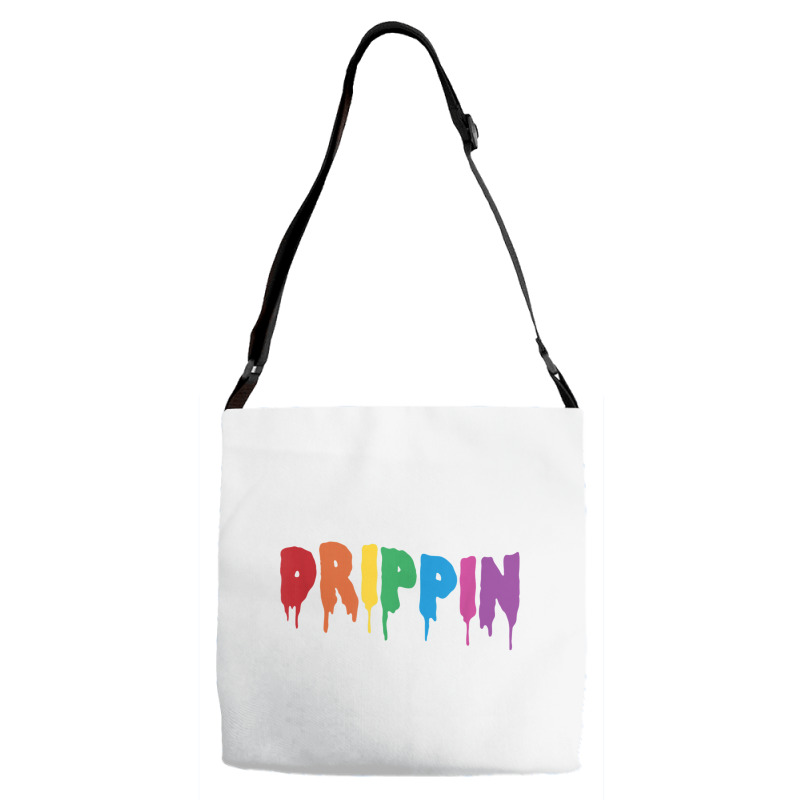 Drippin Colorful Rainbow Hip Hop Lovers Dripping Sauce T Shirt Adjustable Strap Totes | Artistshot