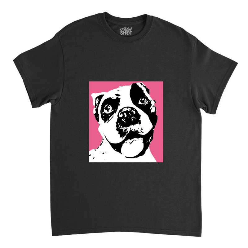 Fawn Boxer Black And White Classic T-shirt by AngieFurr | Artistshot