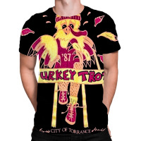 Turkey Trot Fun Run, Turkey Trot Fun Run Art, Turkey Trot Fun Run Vint All Over Men's T-shirt | Artistshot