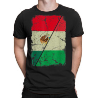 Italian And Mexican Flag Together Mixed Family Roots T-shirt | Artistshot