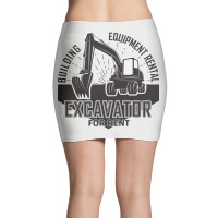 Emblem Of Excavator Or Building Machine Rental Organisationrganisation Mini Skirts | Artistshot