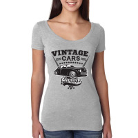 Emblem Of Muscle Car Repair And Service Organisationtion Women's Triblend Scoop T-shirt | Artistshot